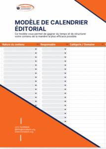 Template de calendrier éditorial